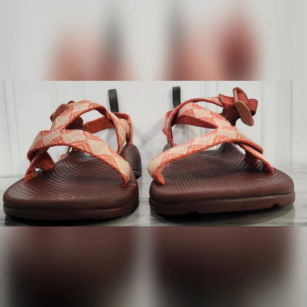 Chaco Z/1 Kaleido Peach Ecotread Sport Hiking Outdoor Sandals Size 3 Kid's